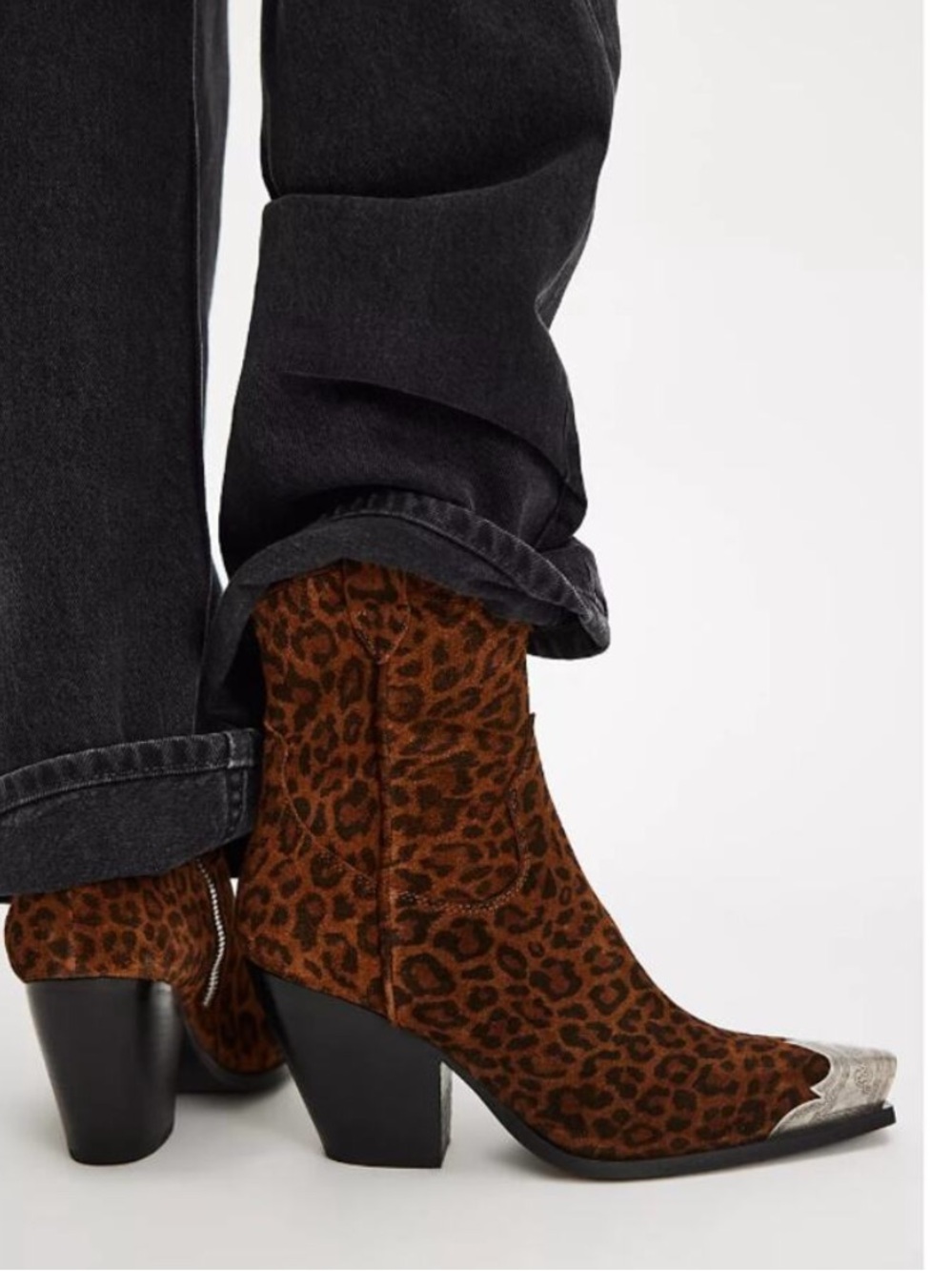 NWOT Free People Brayden Leo Western Boots Size 38.5 UK/8.5 US